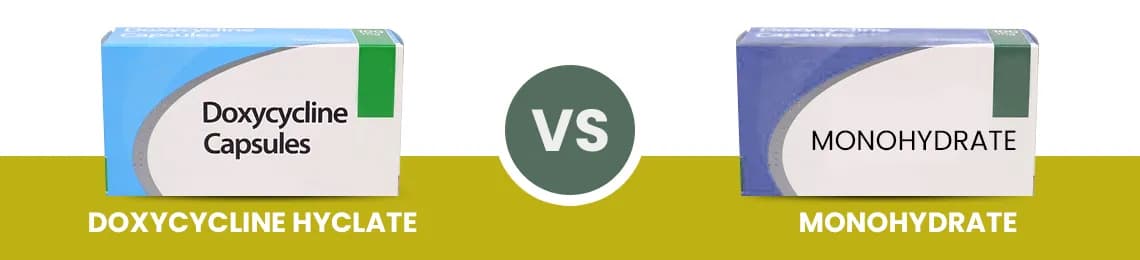 Doxycycline Hyclate vs Monohydrate
