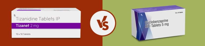 Tizanidine vs Cyclobenzaprine