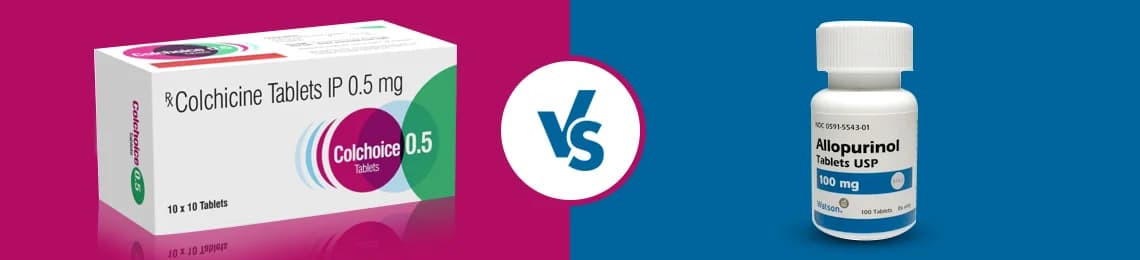 Colchicine vs Allopurinol