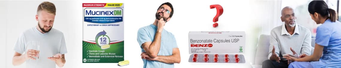 CAN BENZONATATE BE TAKEN WITH MUCINEX