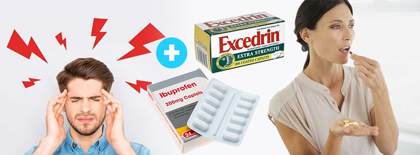 Cause of ibuprofen with excedrin migraine