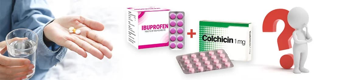 Can you take ibuprofen with colchicine?