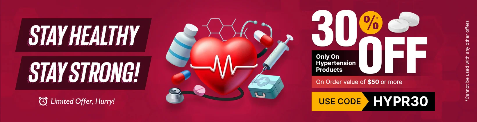 Stay Healthy, Stay Strong — 30% OFF on Hypertension products. Use code HYPR30