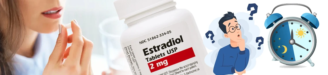 ¿Cuál es la mejor hora para tomar las pastillas de estradiol, por la mañana o por la noche?