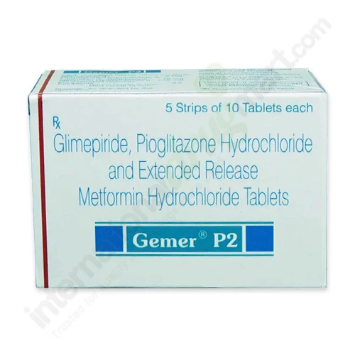 Glimepiride-Pioglitazone-Metformin 2mg-15mg-500mg