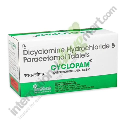 Cyclopam (Dicyclomine-Paracetamol)