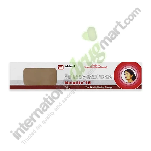 Melalite 15 Cream 30g(Hydroquinone-Oxybenzone-Octinoxate)