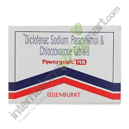 Chlorzoxazone 500mg-Paracetamol 325mg-Diclofenac 50mg