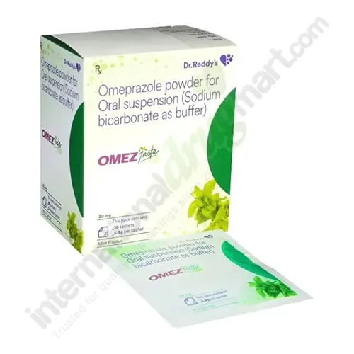 Omez Insta 20Mg Powder For Oral Suspension 5.9Gm